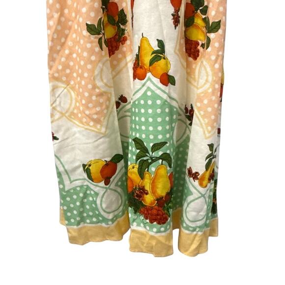 Caroline Constas Fruit Print Linen Blend Maxi Dress Small - Picture 10 of 14